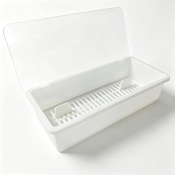 Draining Cutlery Tray with Lid