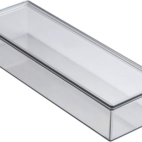 Transparent Cutlery Tray with Lid