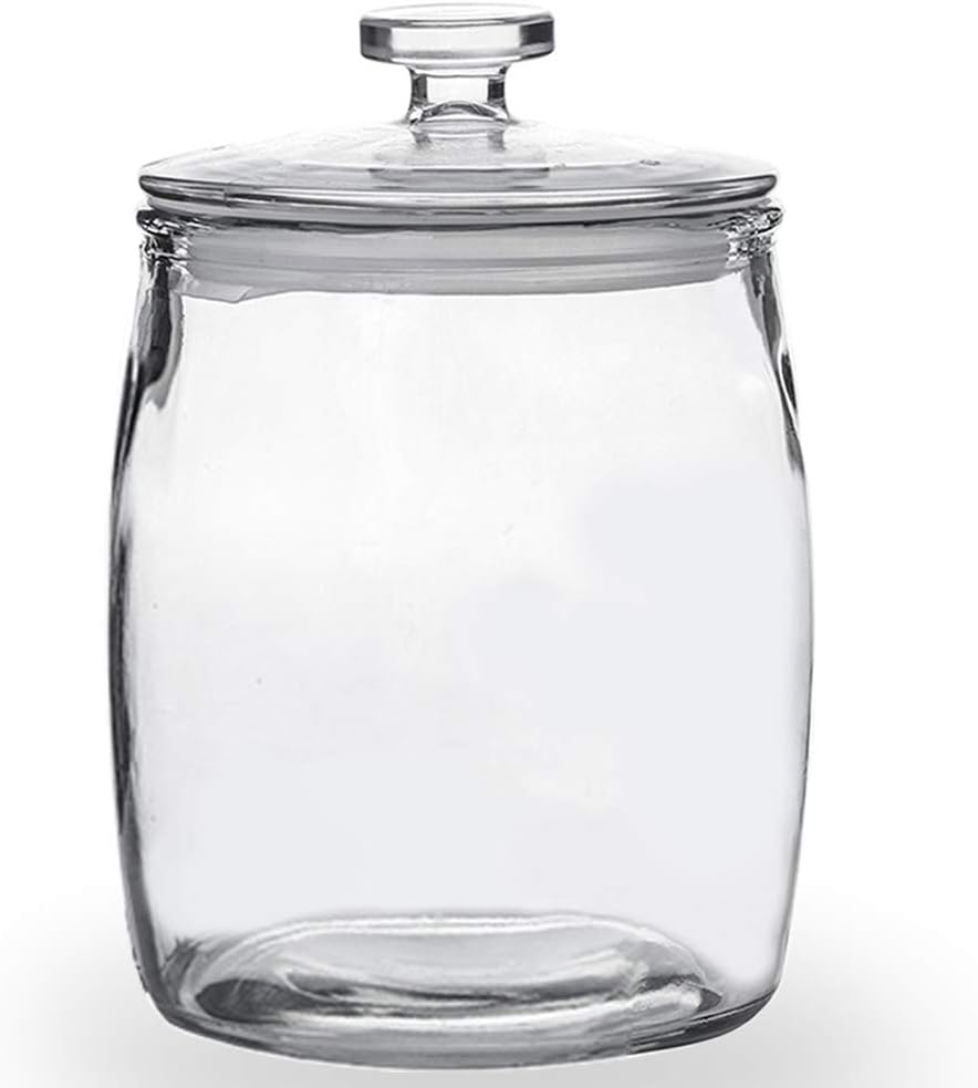 Wide-Mouth Glass Storage Canister