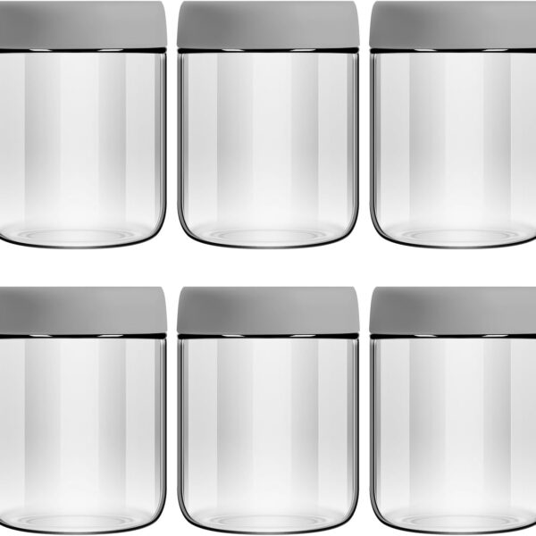6-Piece Set of Glass Food Portioning Canisters
