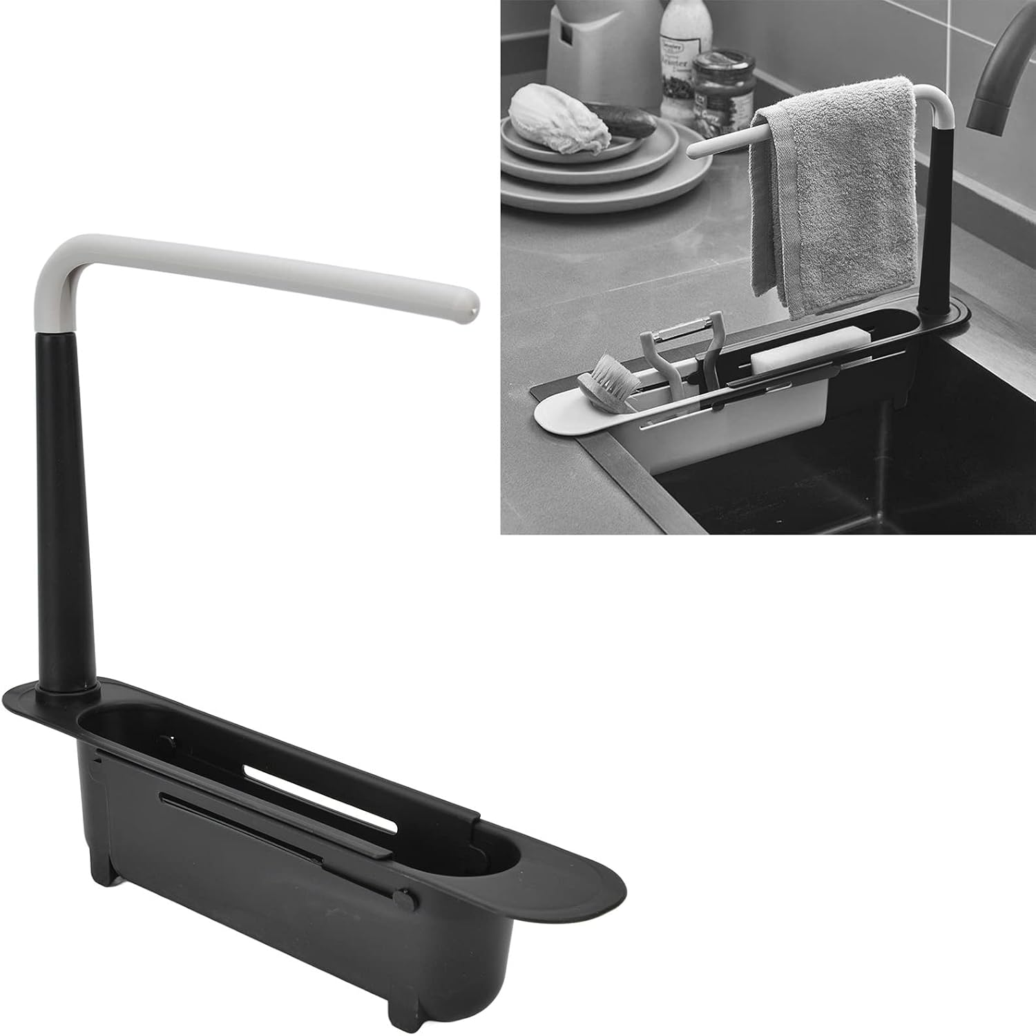 2-in-1 Expandable Sink Organizer - Image 2