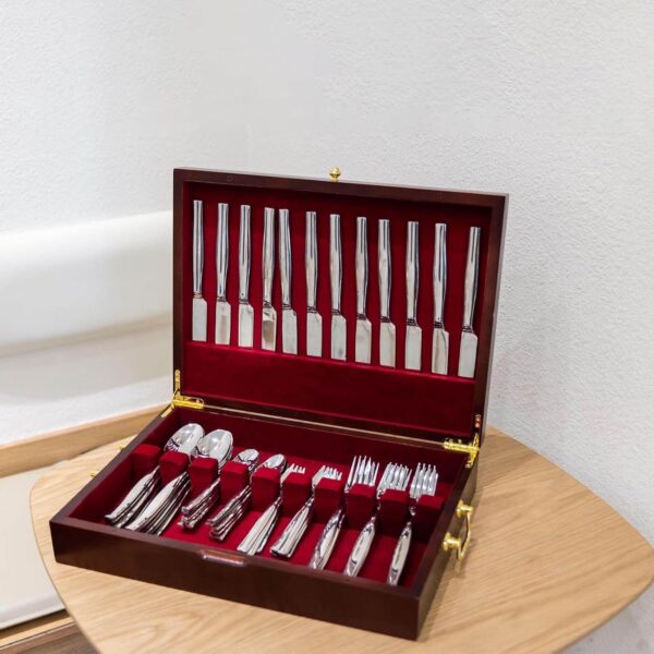 Wooden Cutlery Storage Box