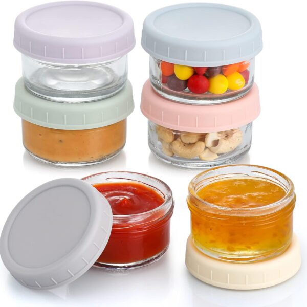 6-Piece Glass Salad Dressing Dispenser Set