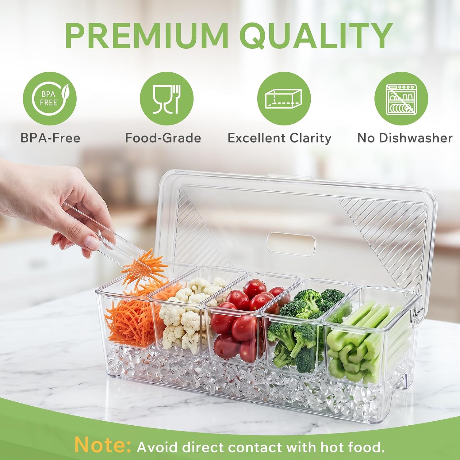 Condiment Tray with Lid - Image 2