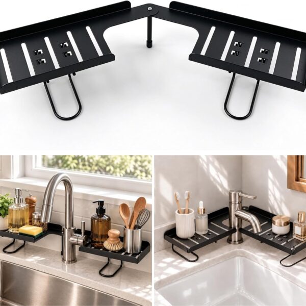 Rotating Sink Organizer (for behind the faucet)